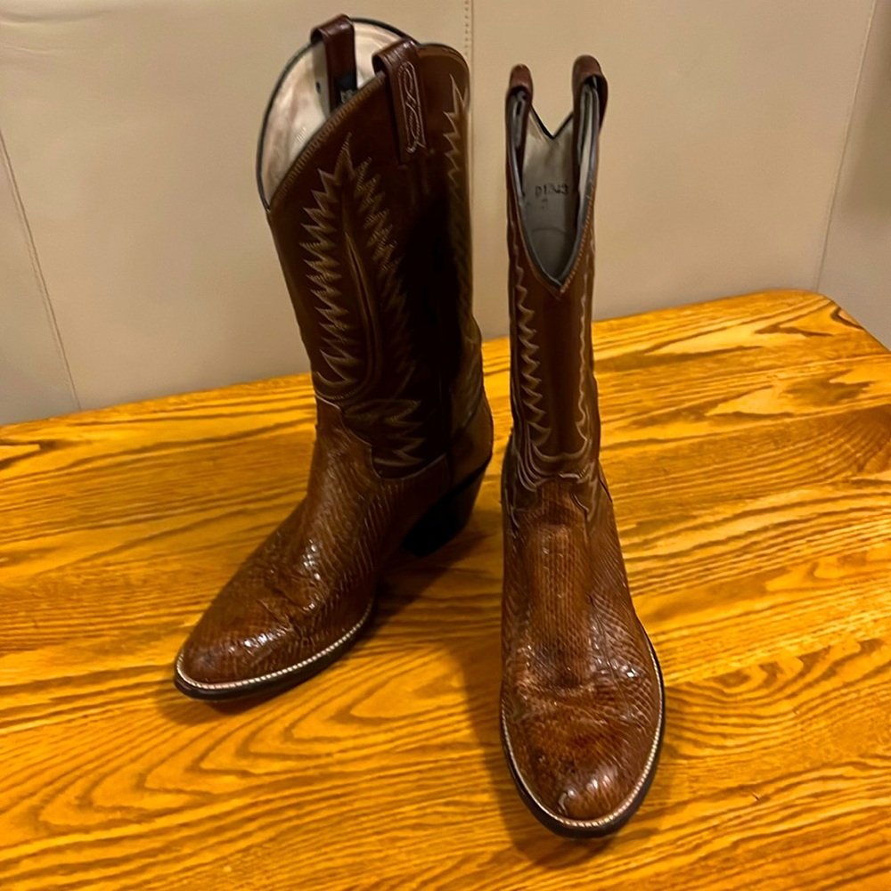 Dan Post Rich Brown Western Boots